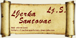 LJerka Santovac vizit kartica